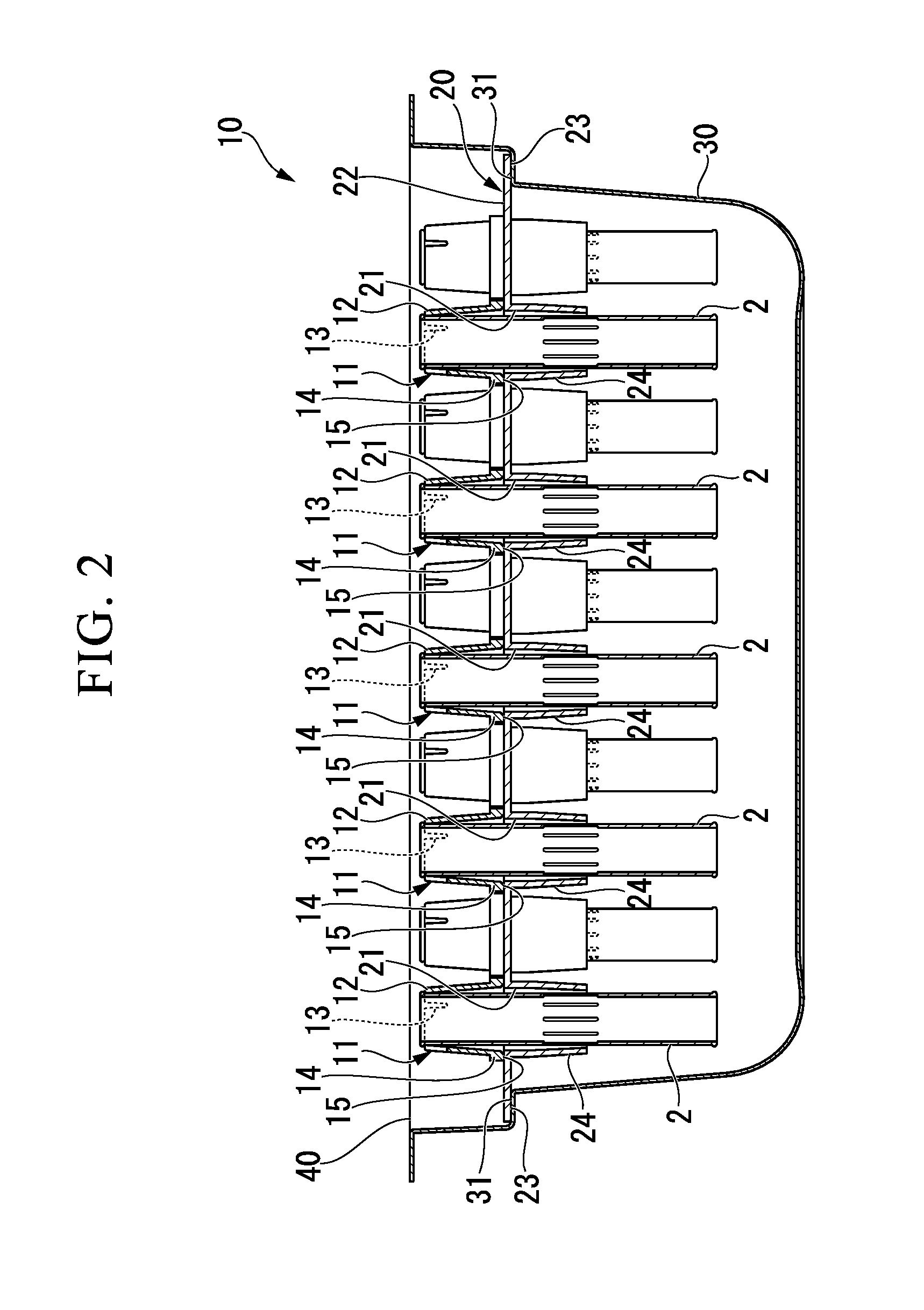 Cartridge set for manufacturing syringe and method for manufacturing dual-chamber type combined container-syringe