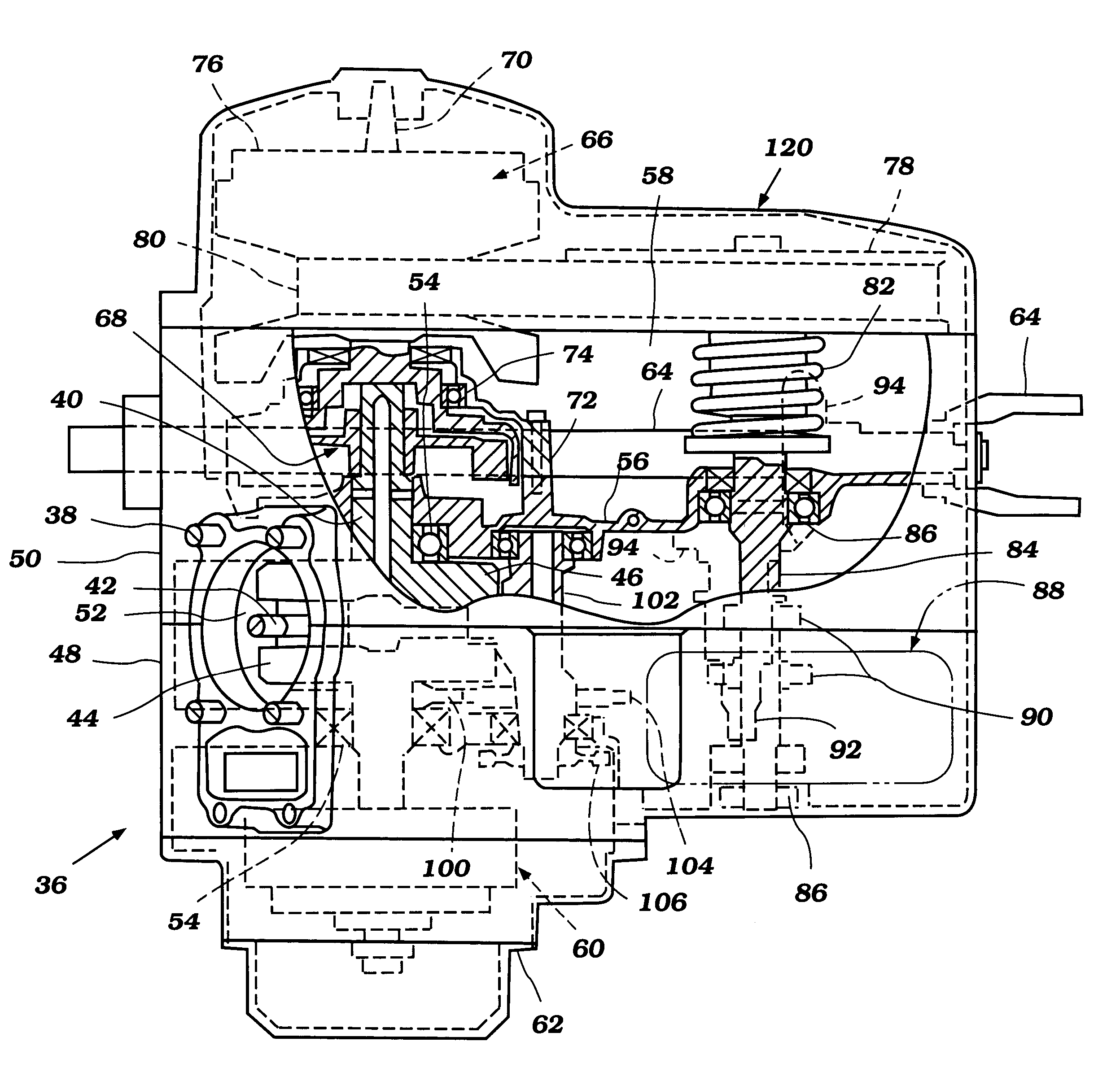 Transmission cover and supporting arrangement for all terrain vehicle
