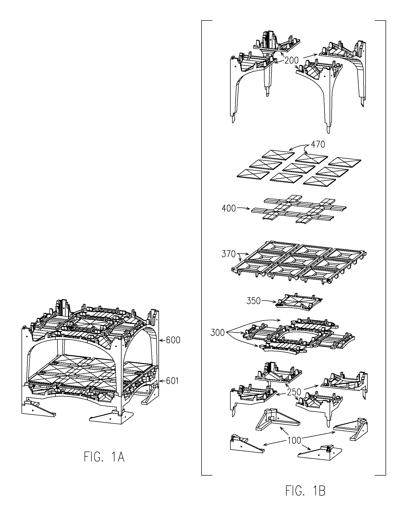 System for construction of a compression structure with corner blocks, key blocks, and corner block supports