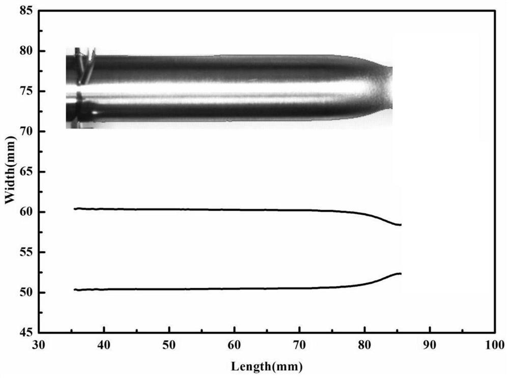 Automatic measurement method of elongation after uniaxial tension of metal round bar specimen
