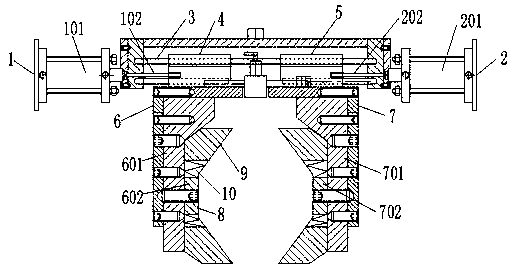 Pneumatic paper clamping device