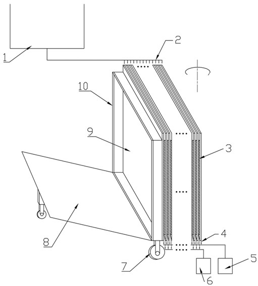 Multi-effect vertical plate falling film solar desalination unit and method thereof