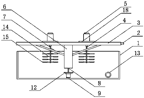 Convenient-to-clean organic pigment stirring device