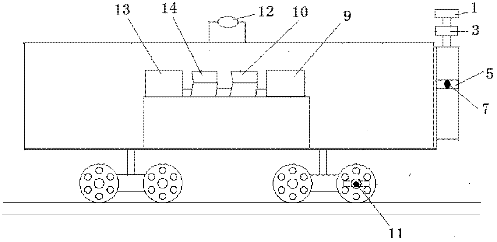 Full-face vehicular detection method for railway tunnel lining and device