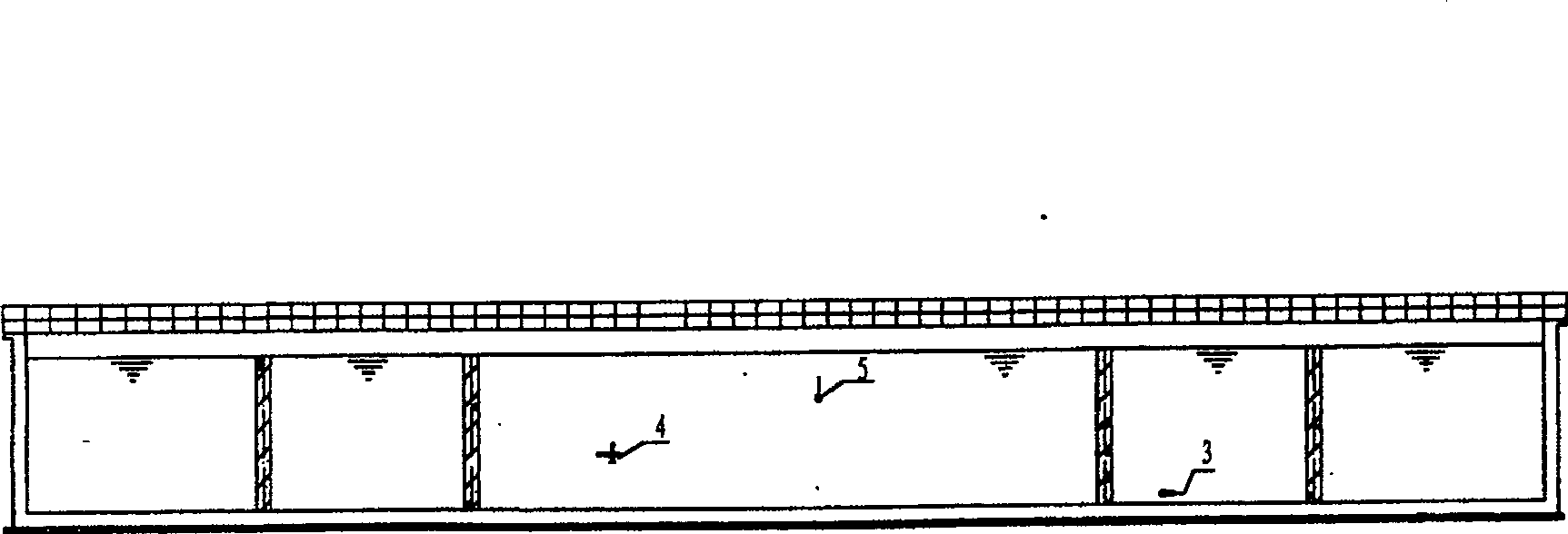 Deep channel type oxidation channel wastewater treatment system