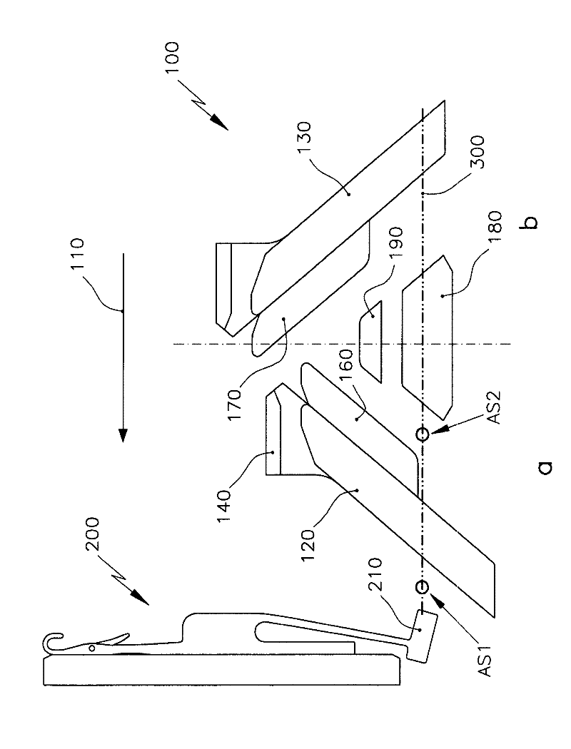 Triangulation system for flat machine