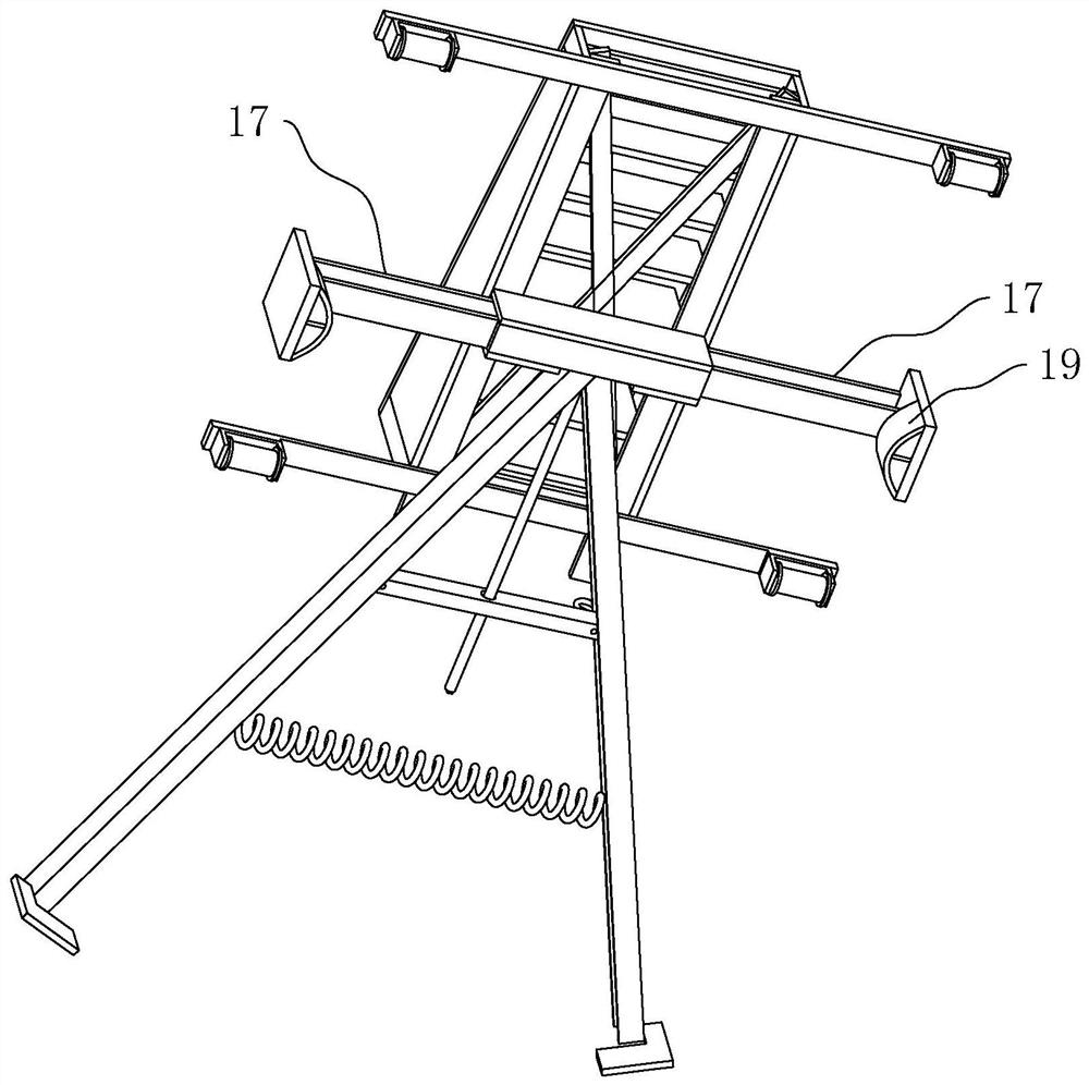 Inclined shaft transportation structure for subway construction