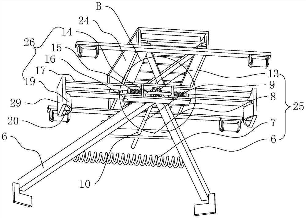 Inclined shaft transportation structure for subway construction