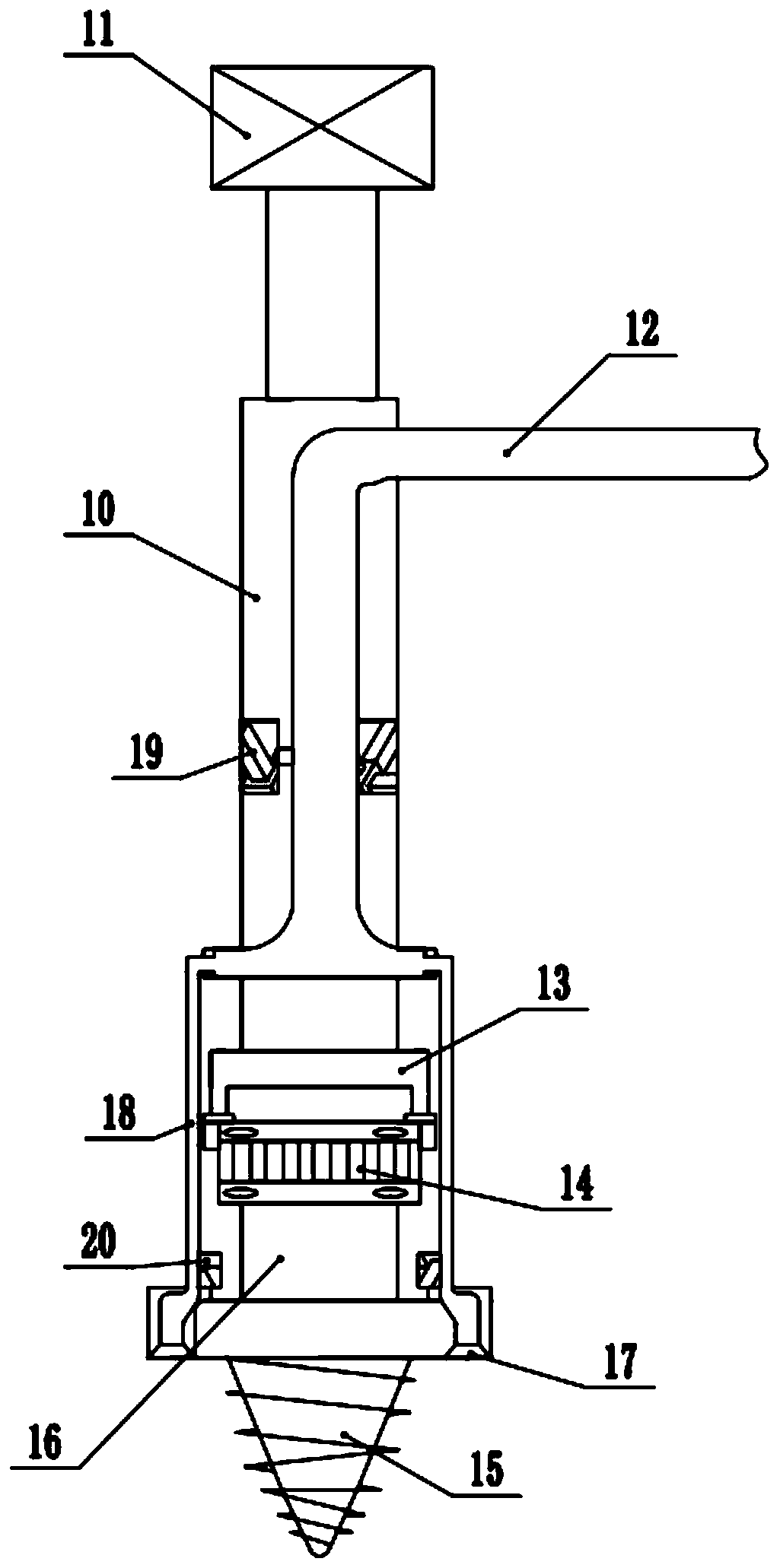 Rotary boring machine for prefabricated pipe pile machining