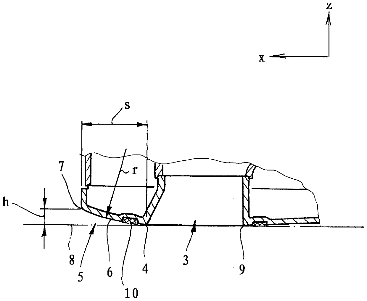 Floor nozzle for a vacuum cleaner