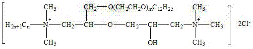 A kind of dicationic asphalt emulsifier containing ethoxy group and its preparation method and application