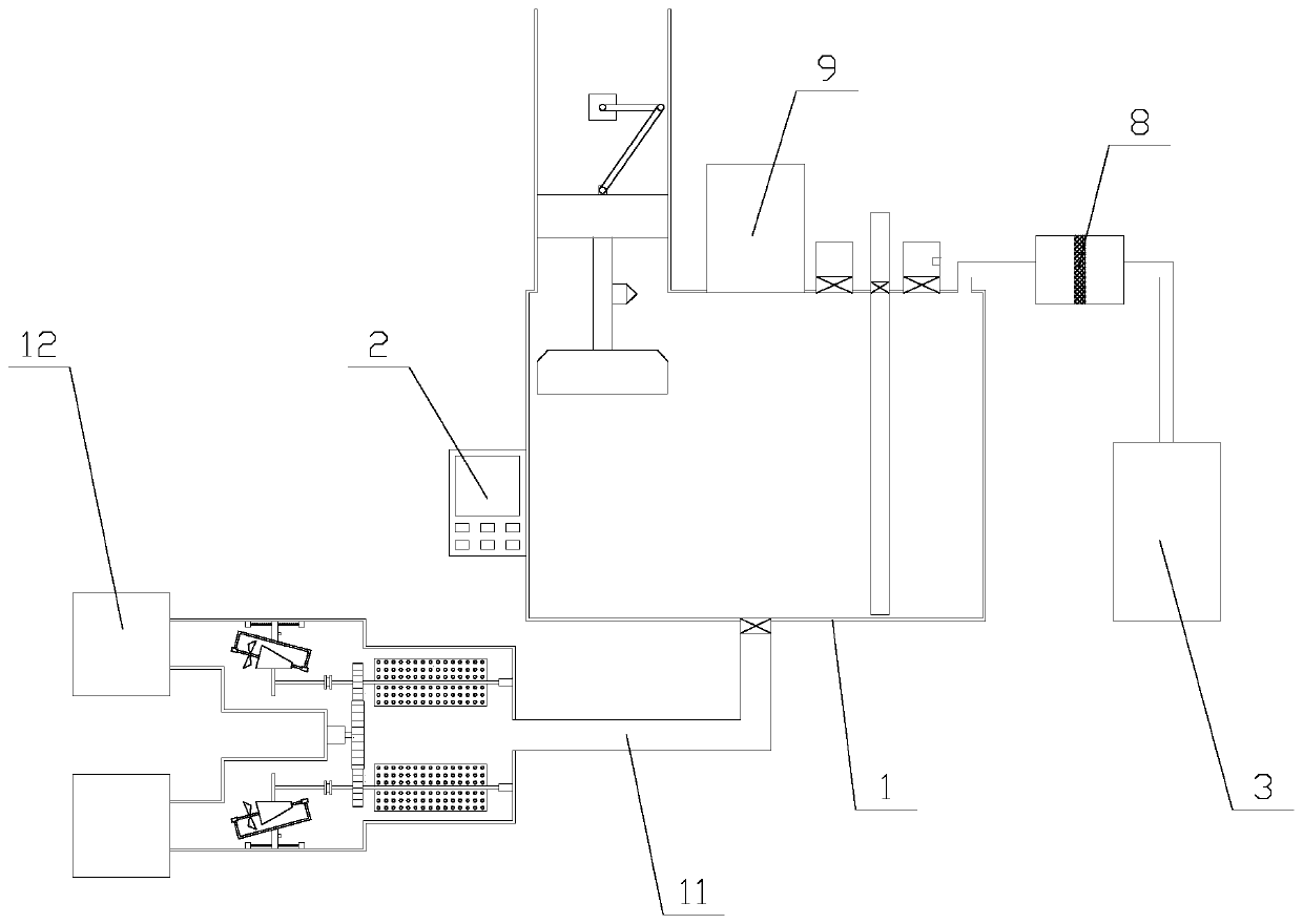 Nanomaterial production device based on LICVD method