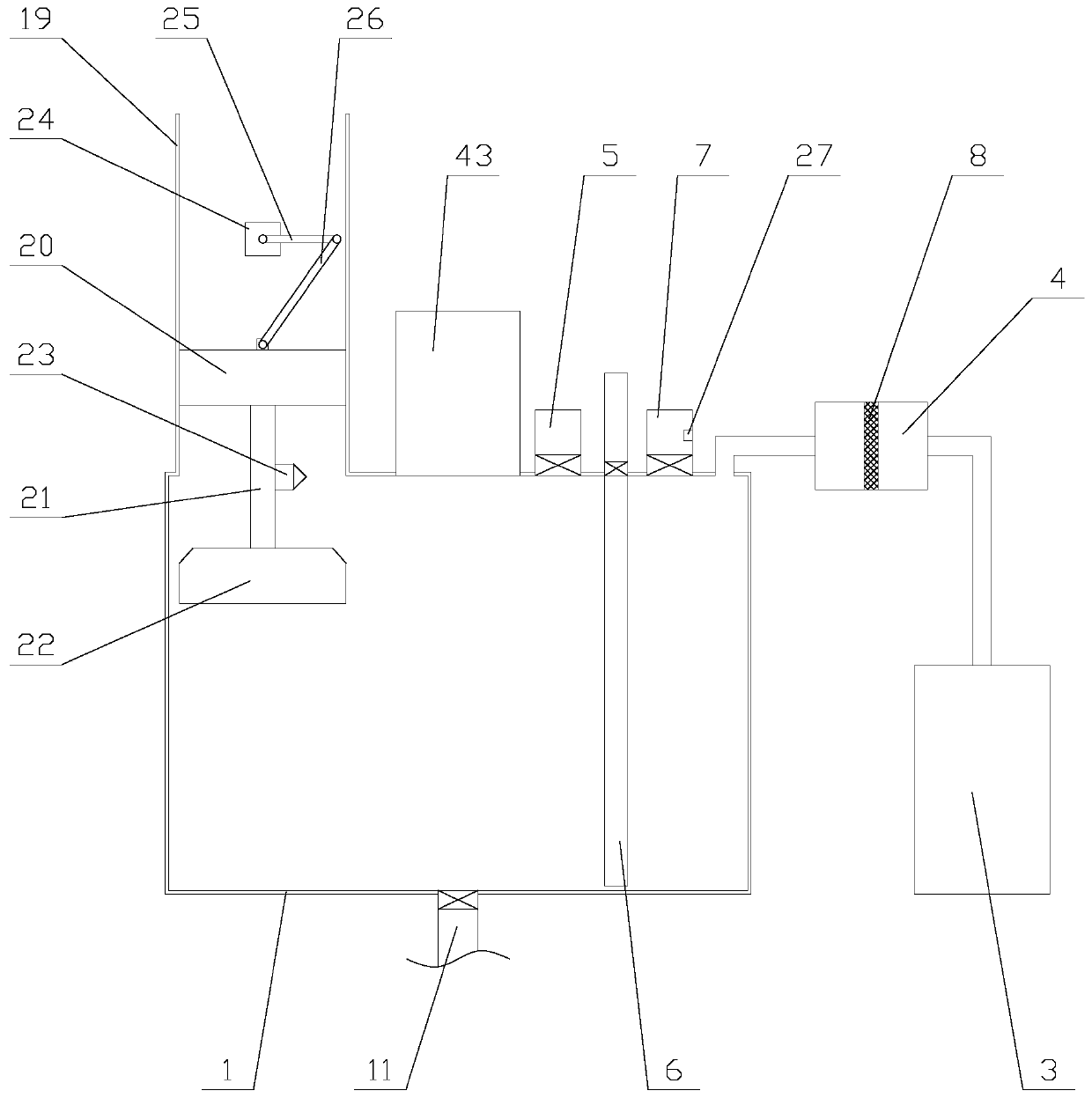 Nanomaterial production device based on LICVD method