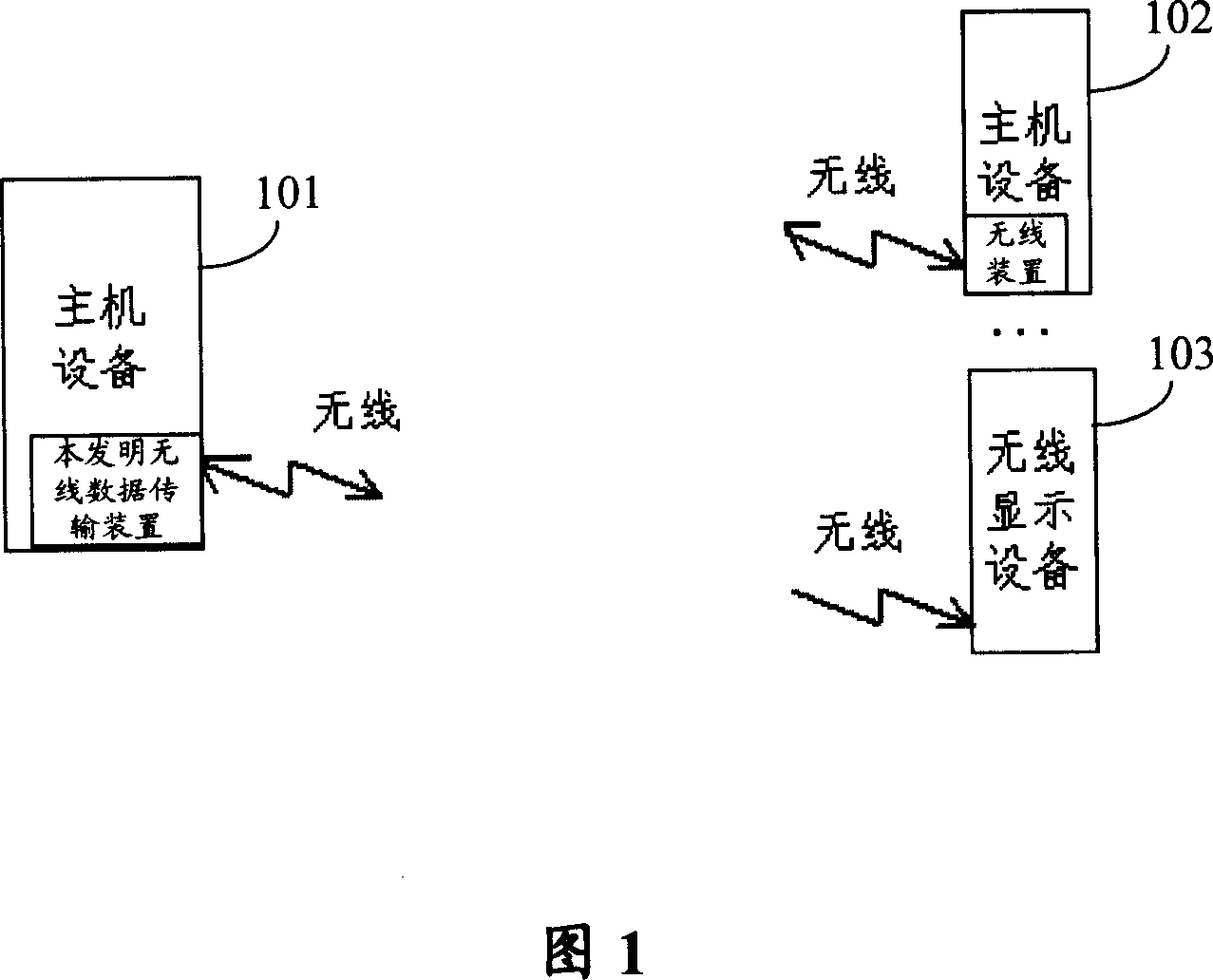 Radio data transmission device and method and display module
