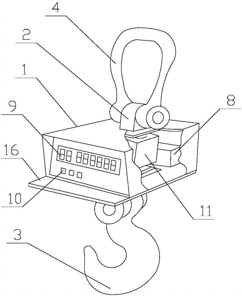 Direct display type electronic hoist scale