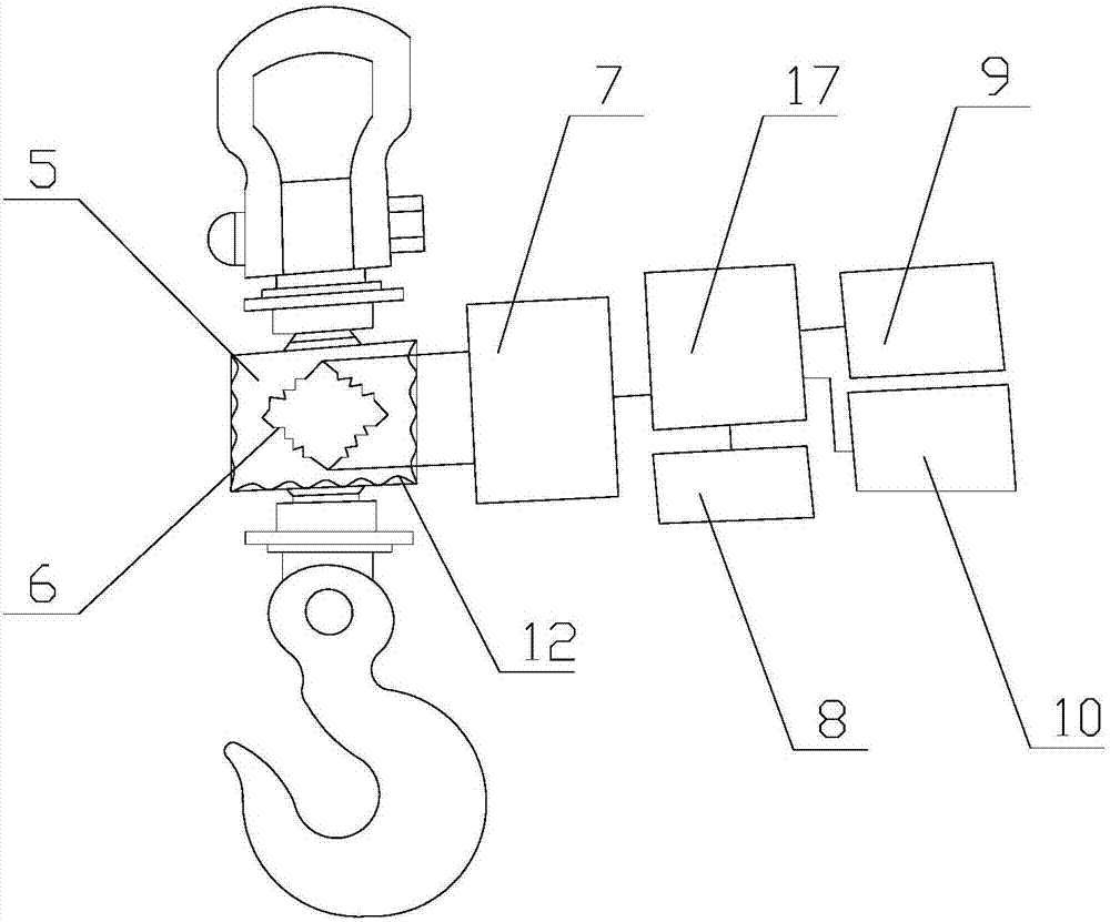 Direct display type electronic hoist scale