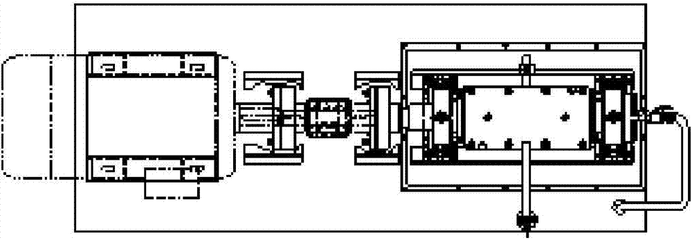 Device for measuring friction coefficient of water-lubricated bearing with low speed and heavy load