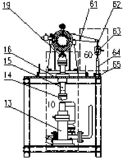 Device for measuring friction coefficient of water-lubricated bearing with low speed and heavy load