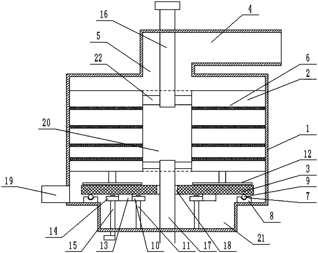 Longitudinal energy-saving boiler with rotating fire grate