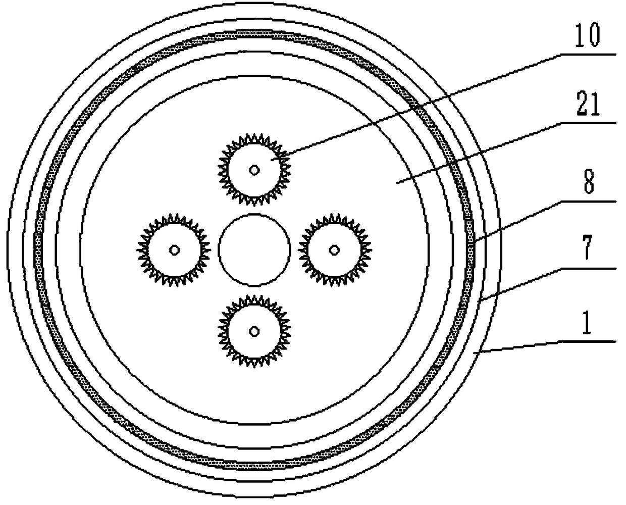 Longitudinal energy-saving boiler with rotating fire grate