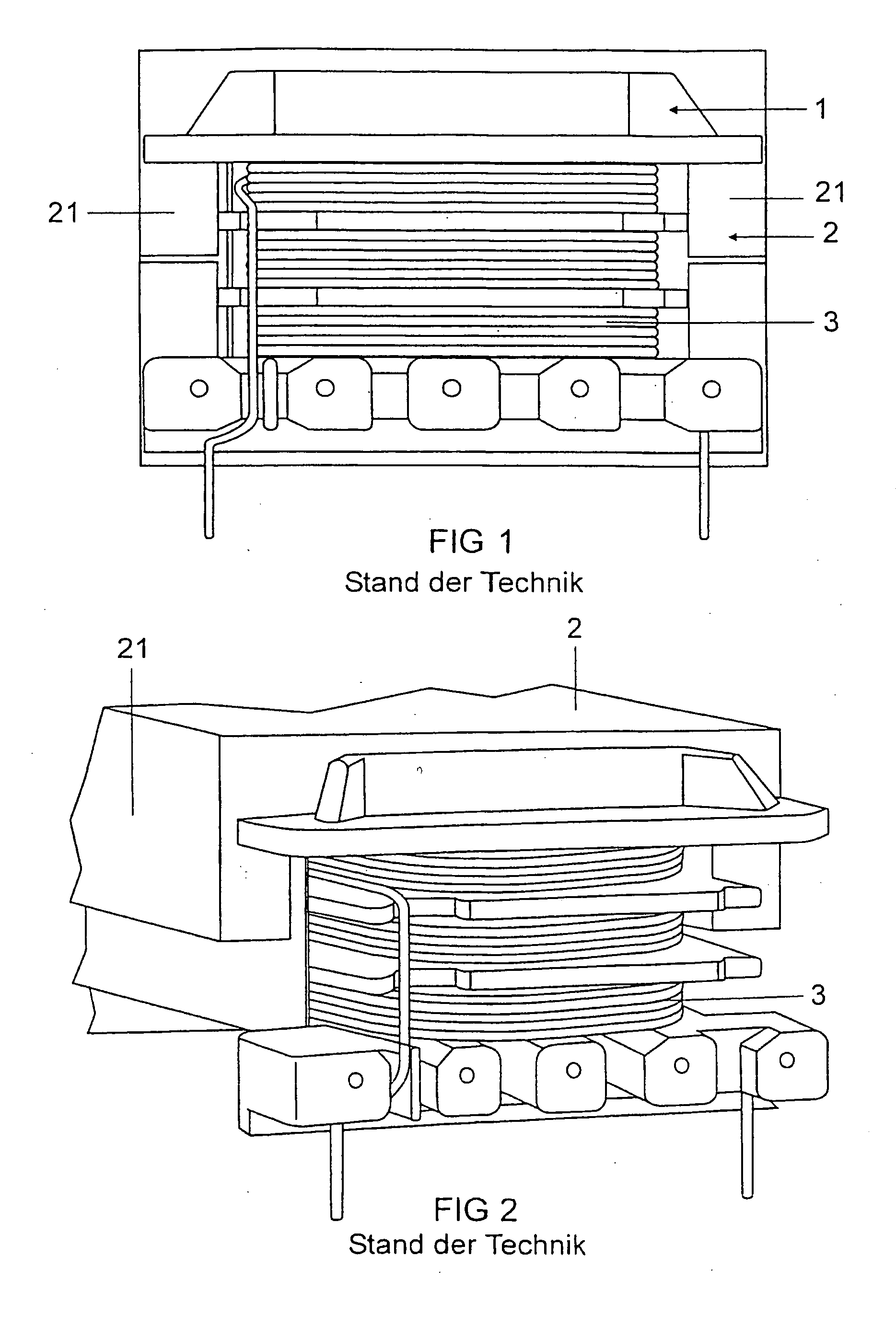 Coil body for an electric oil and method for producing an electronic element provided with said coil body