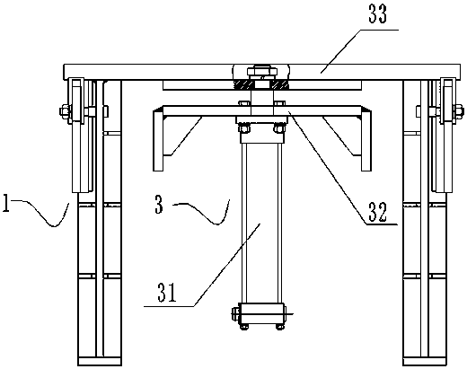 Clamping device for welding of middle grooves