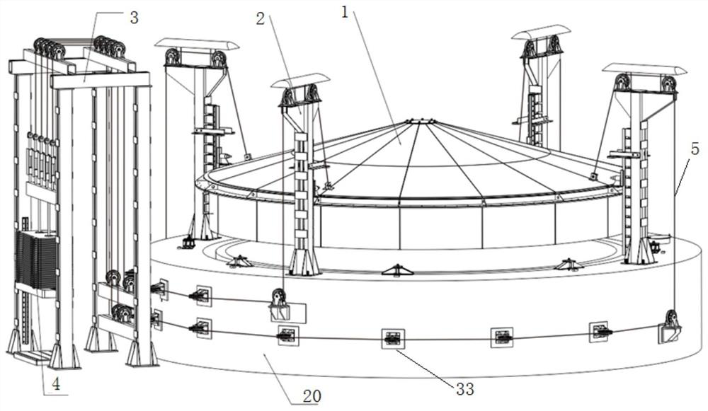 High-reliability synchronous balance weight cover type mine explosion door