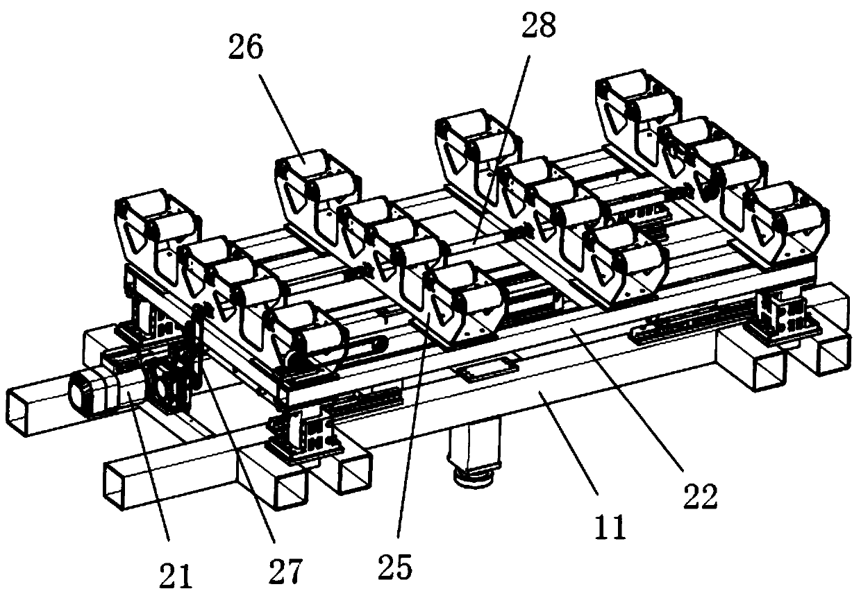 Transverse moving and feeding mechanism