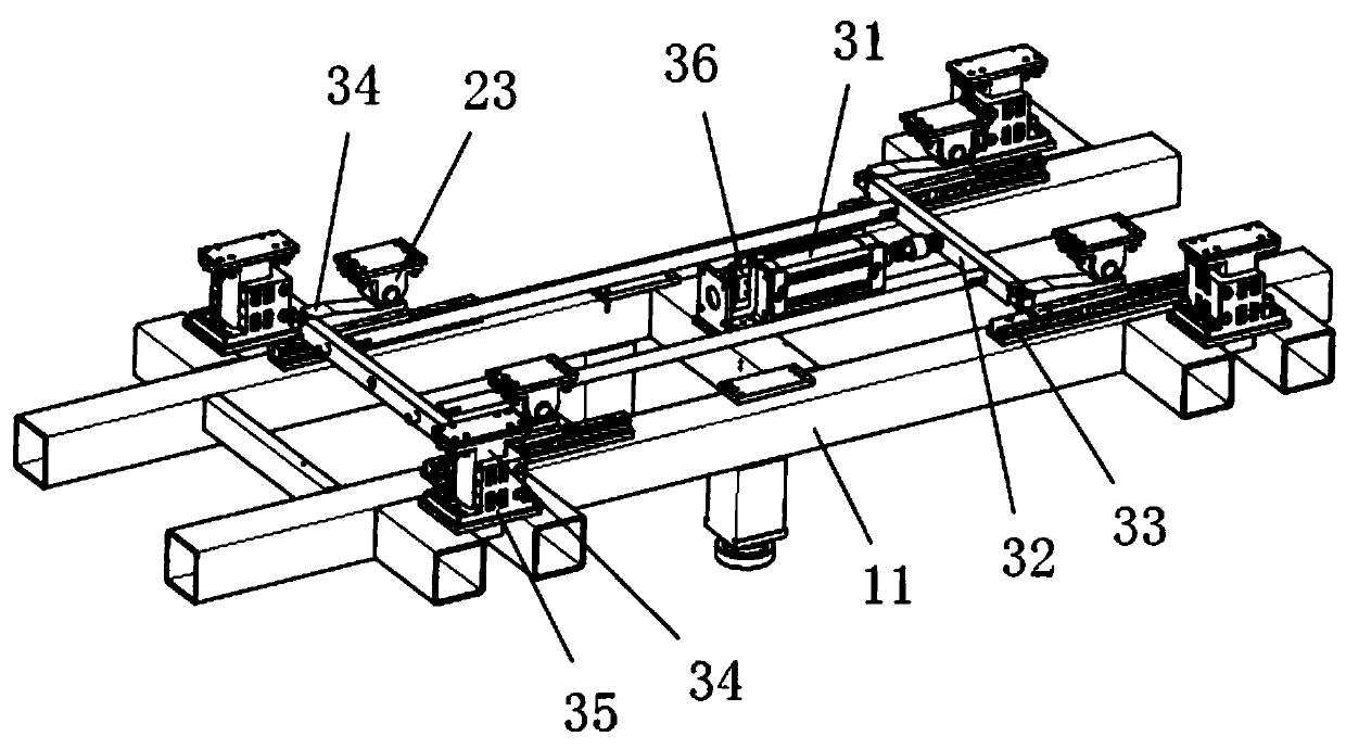 Transverse moving and feeding mechanism