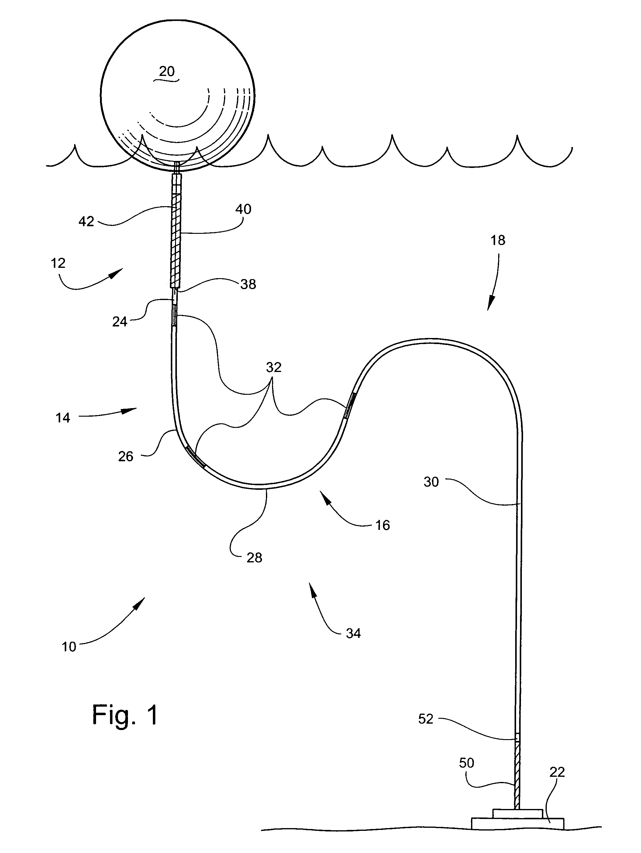 Mooring line for an oceanographic buoy system