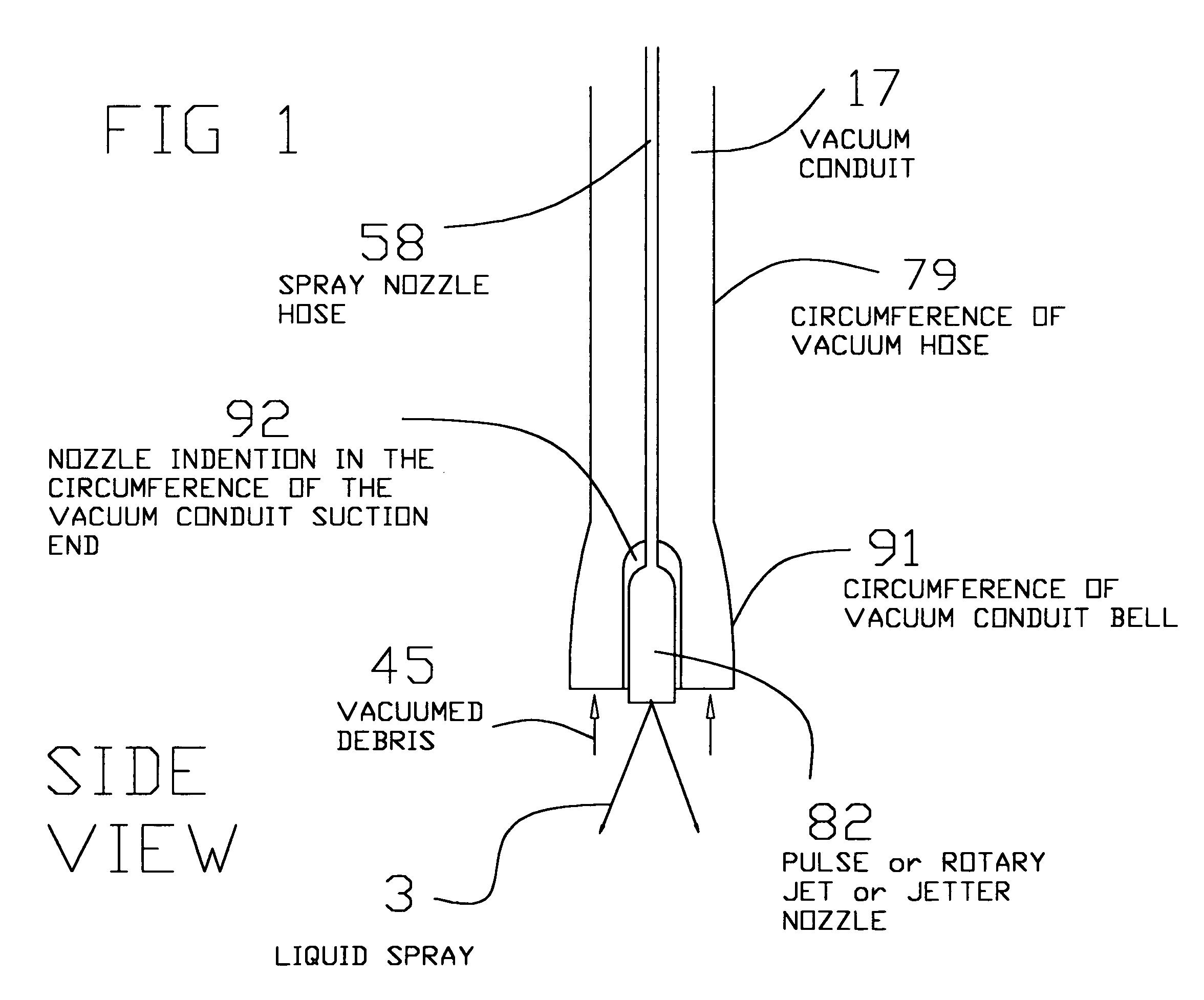 Vacuum excavation suction hose attachment