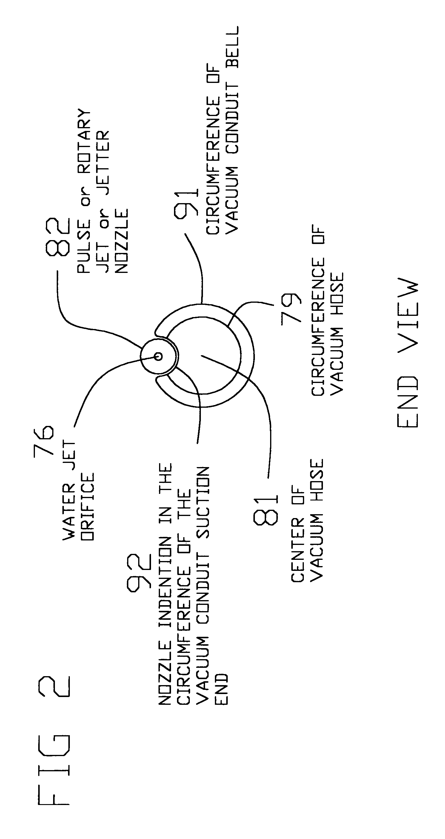 Vacuum excavation suction hose attachment