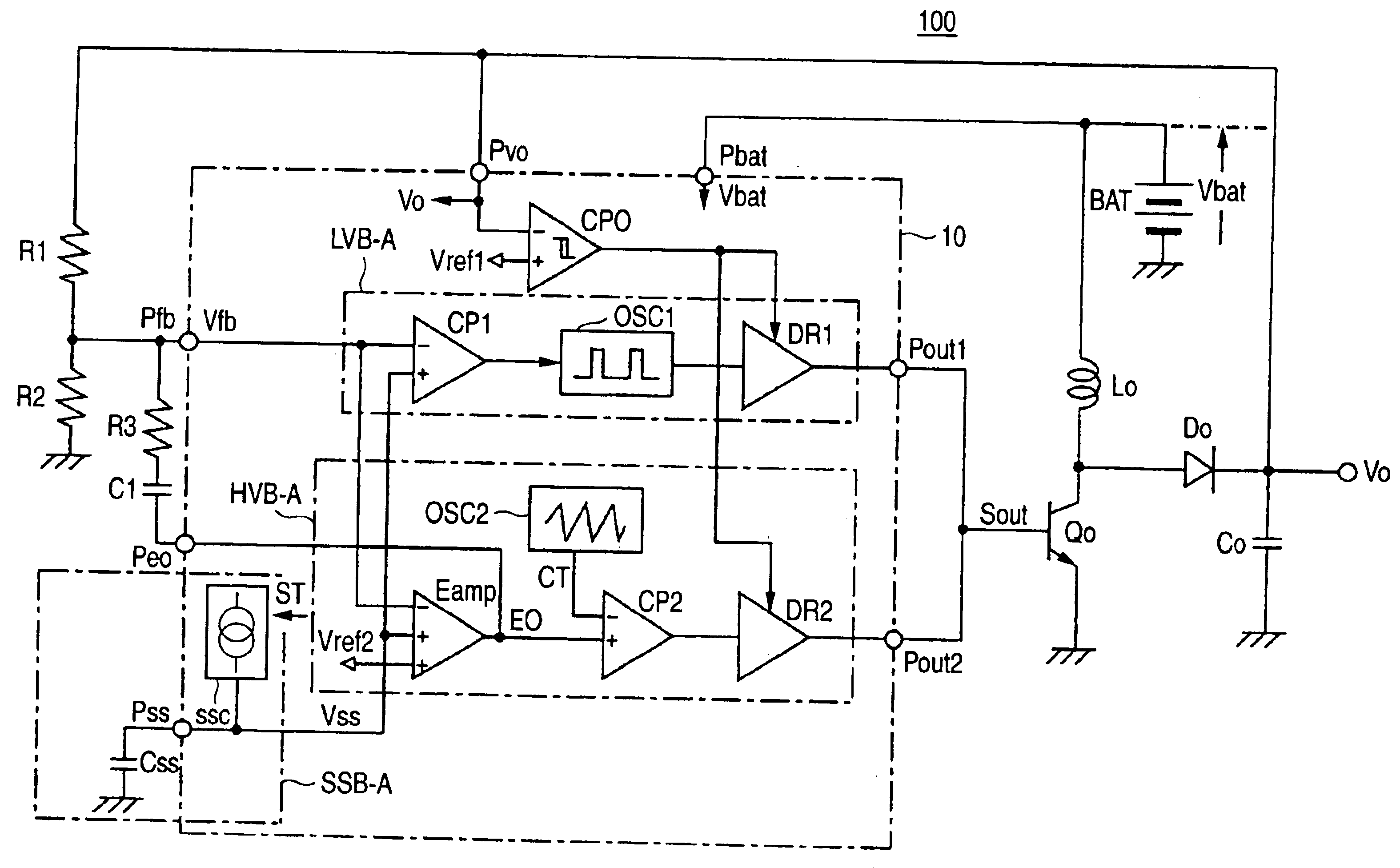 Switching power supply unit and controller IC thereof
