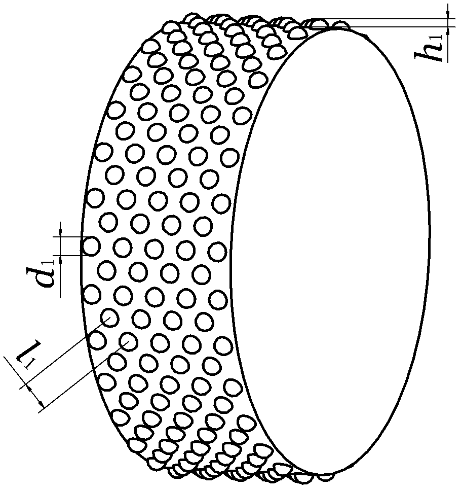 Cement grinding roller with bionic coupling wear-resistant surface layer and preparation method thereof