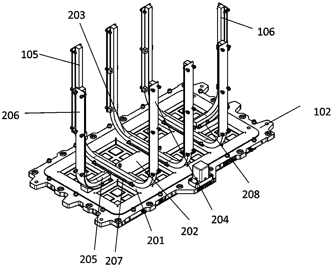 A layout structure of cryogenic heat pipes