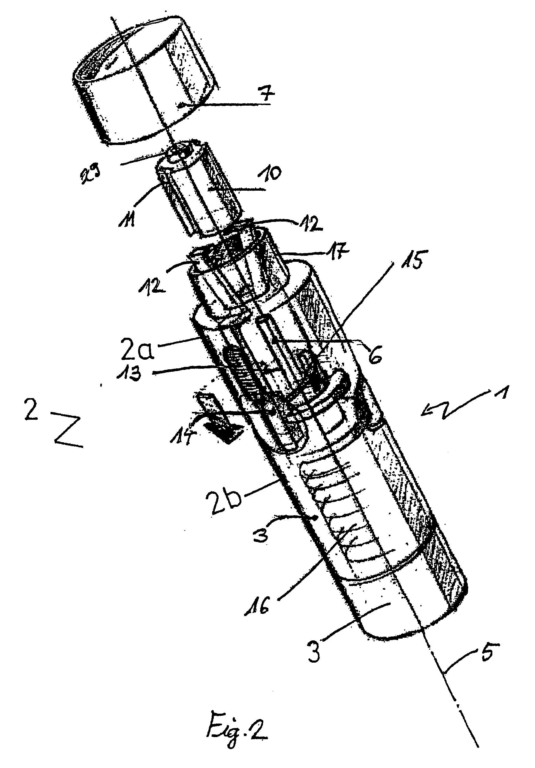 Apparatus for the dispensing of liquids, container cartridge suitable for this, and system comprising the apparatus for the dispensing of liquids and the container cartridge