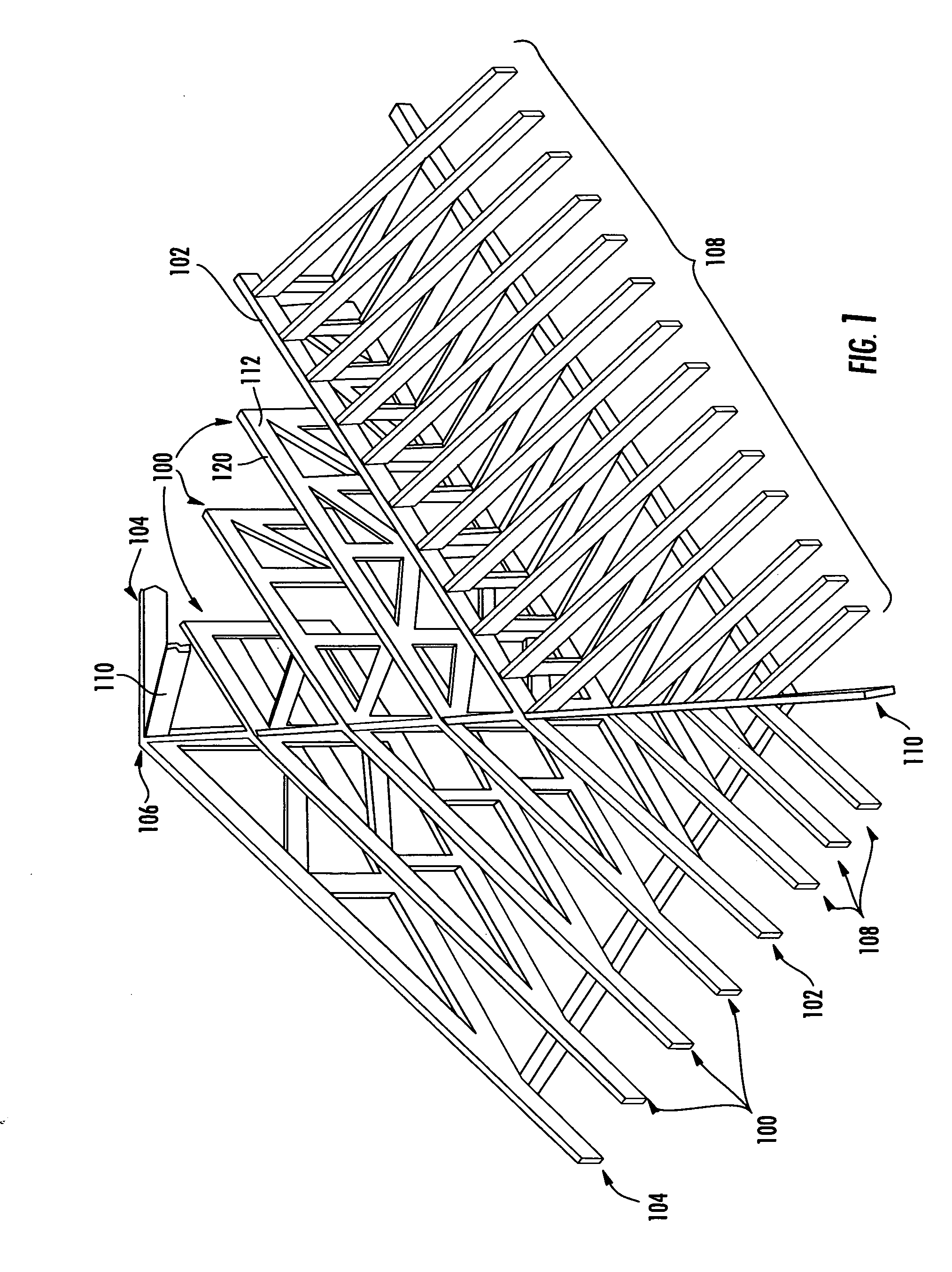 Bracing and spacing apparatus for hip trusses