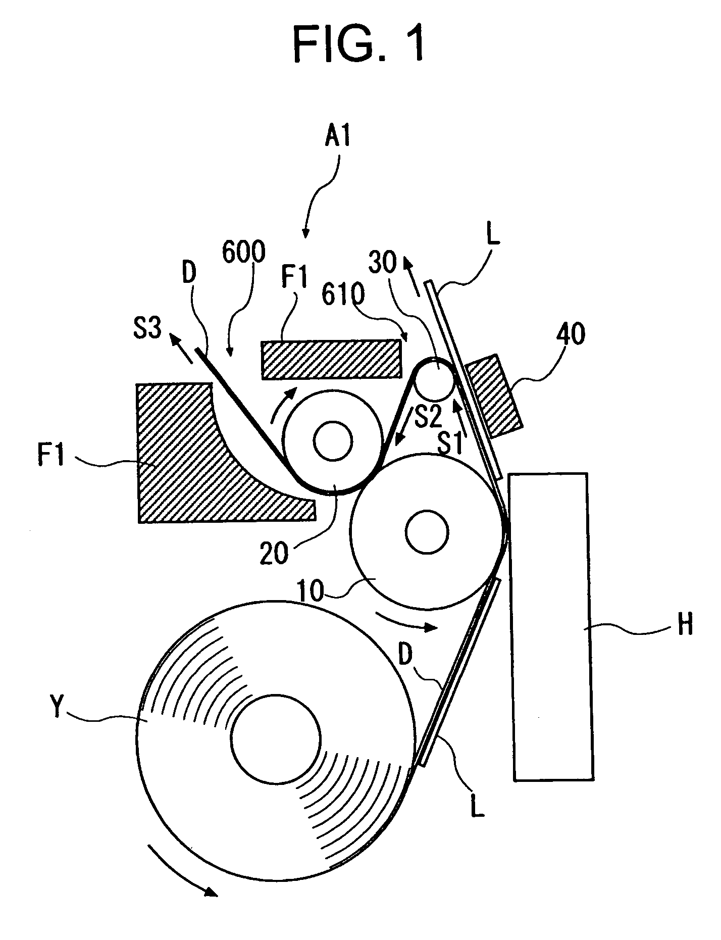 Label peeling mechanism for continuous label strip, and label printer apparatus using the mechanism