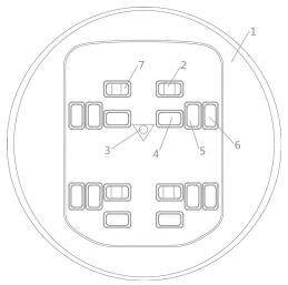 Skin detection and treatment device utilizing five spectrums in coordination and skin detection and treatment method