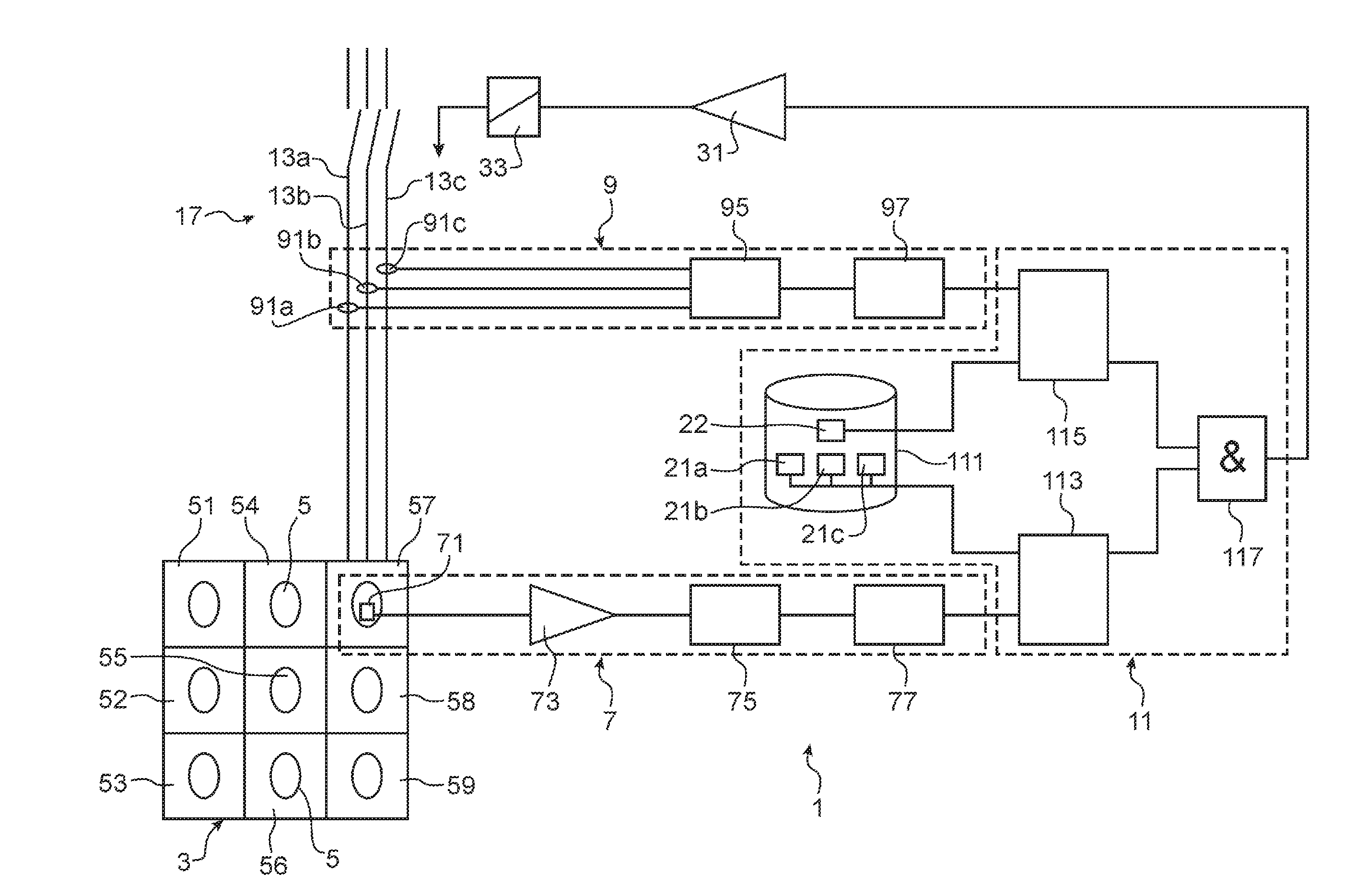 Method and system of detection and passivation of an electric arc
