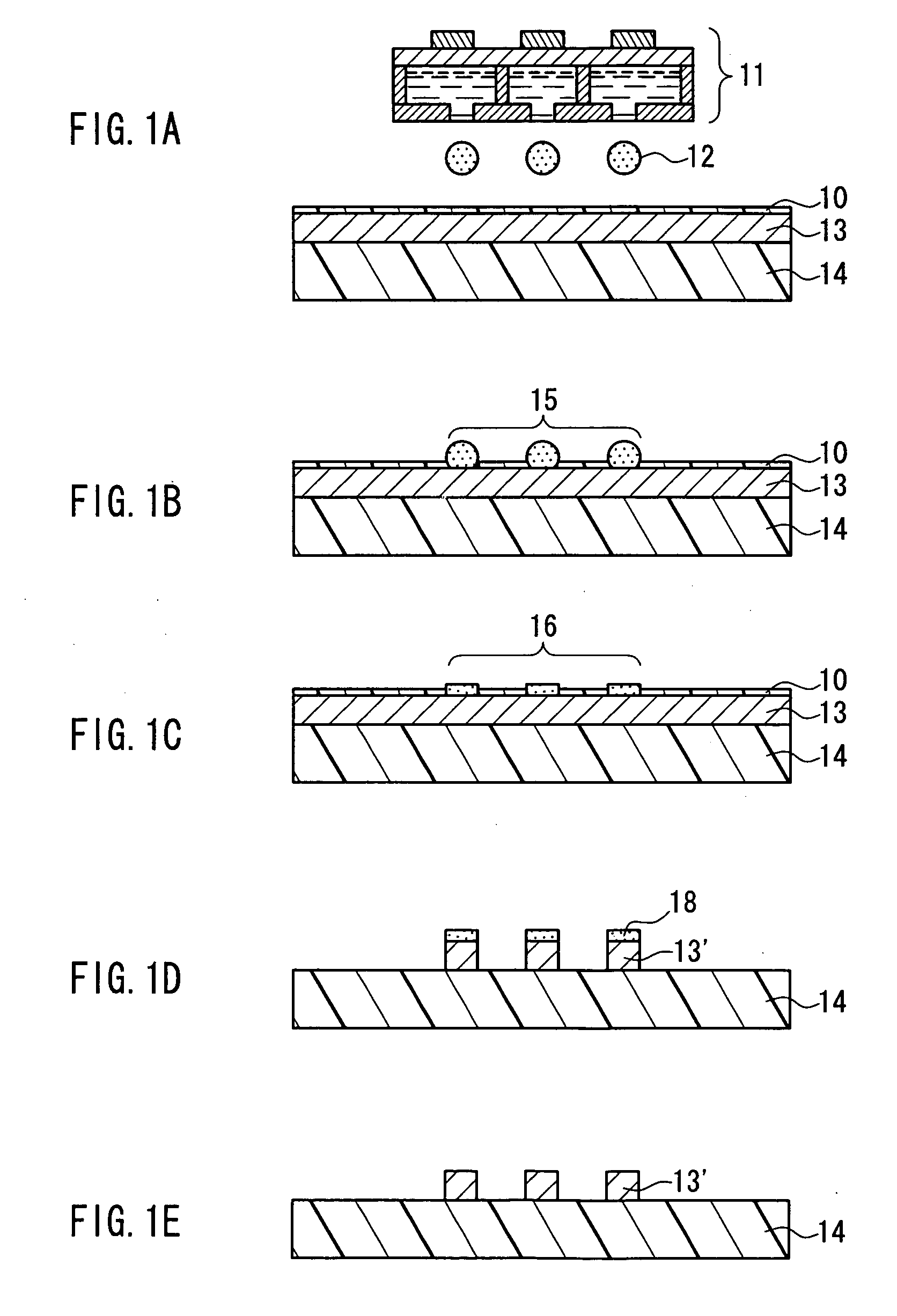 Metal pattern and process for producing the same