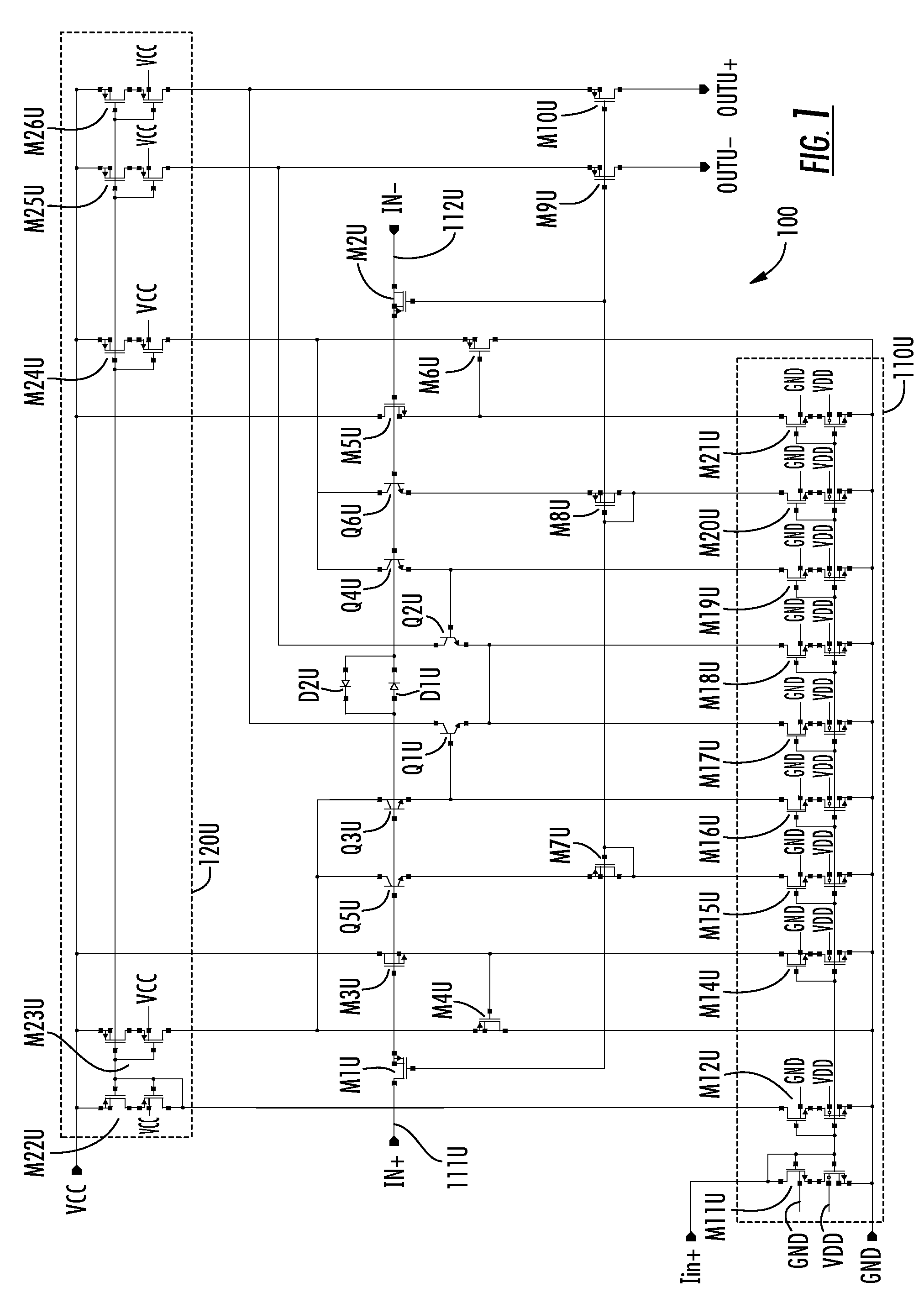 High voltage comparator using sliding input low voltage devices