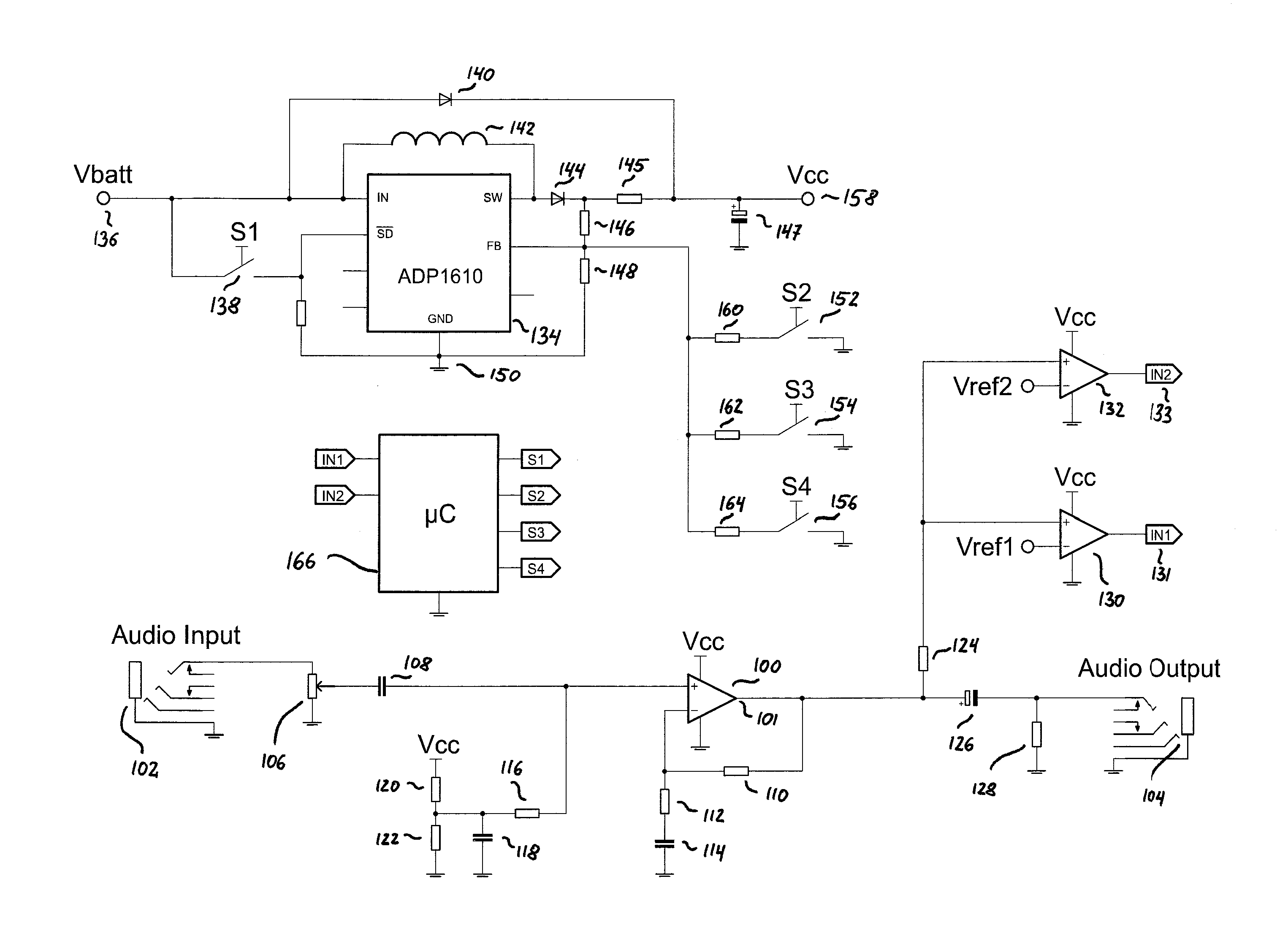 High efficiency audio amplifier