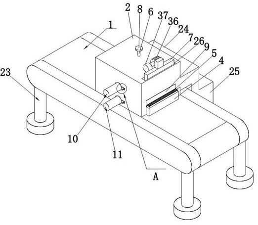 Brushing machine for non-woven fabric production