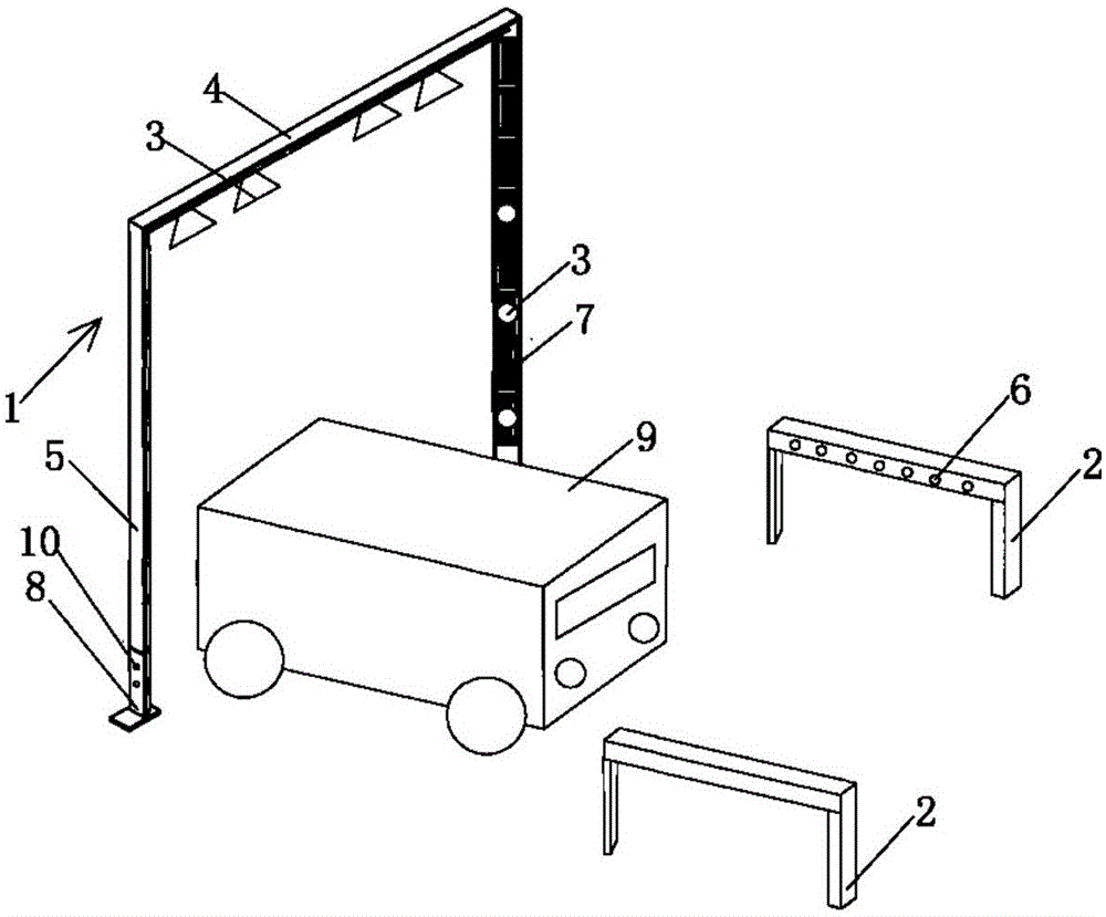 Detection method, apparatus, and system of oversized vehicle