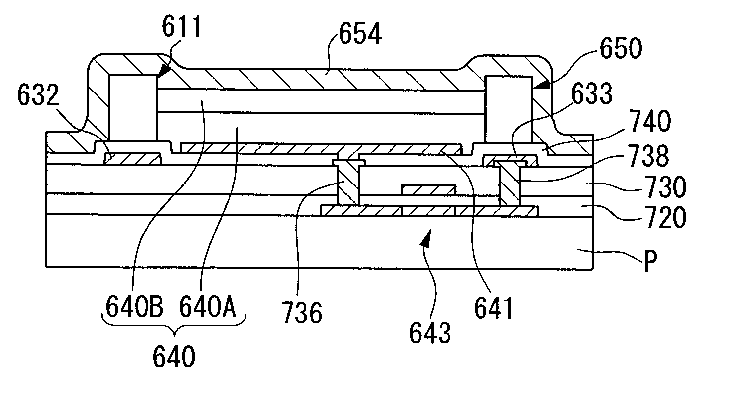 Method of manufacturing a device, device, and electronic apparatus