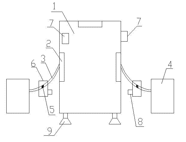 Power distribution cabinet with dust removal device