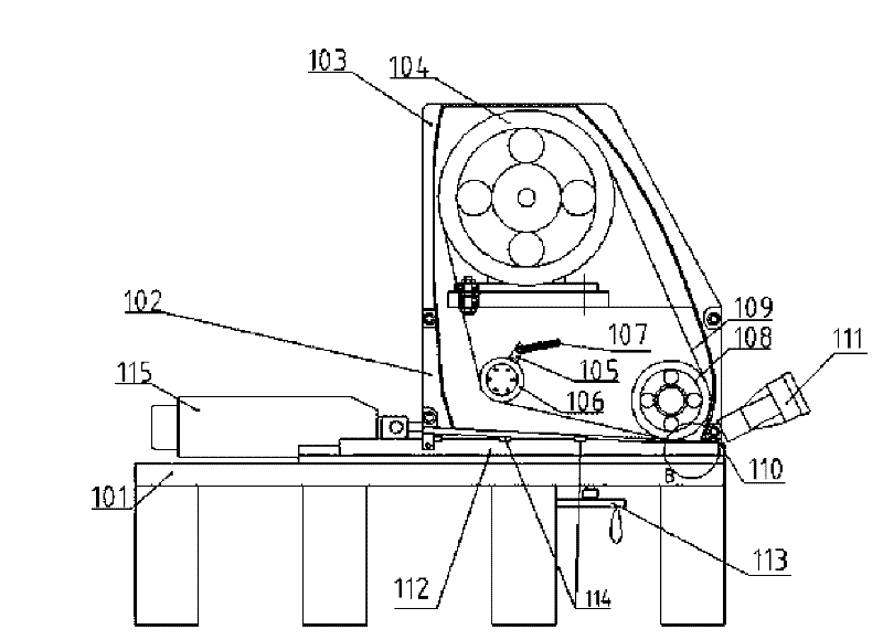 Bamboo strip parallel-to-grain bevel grinding machine