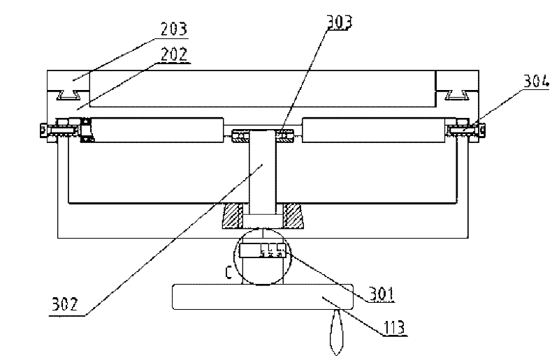 Bamboo strip parallel-to-grain bevel grinding machine