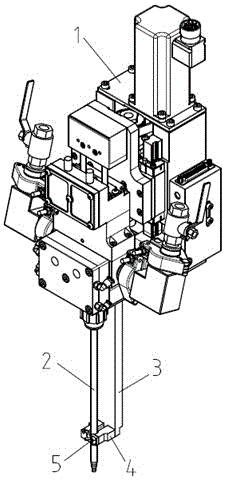 Fixing bracket and injection equipment for mixing hose of injection head